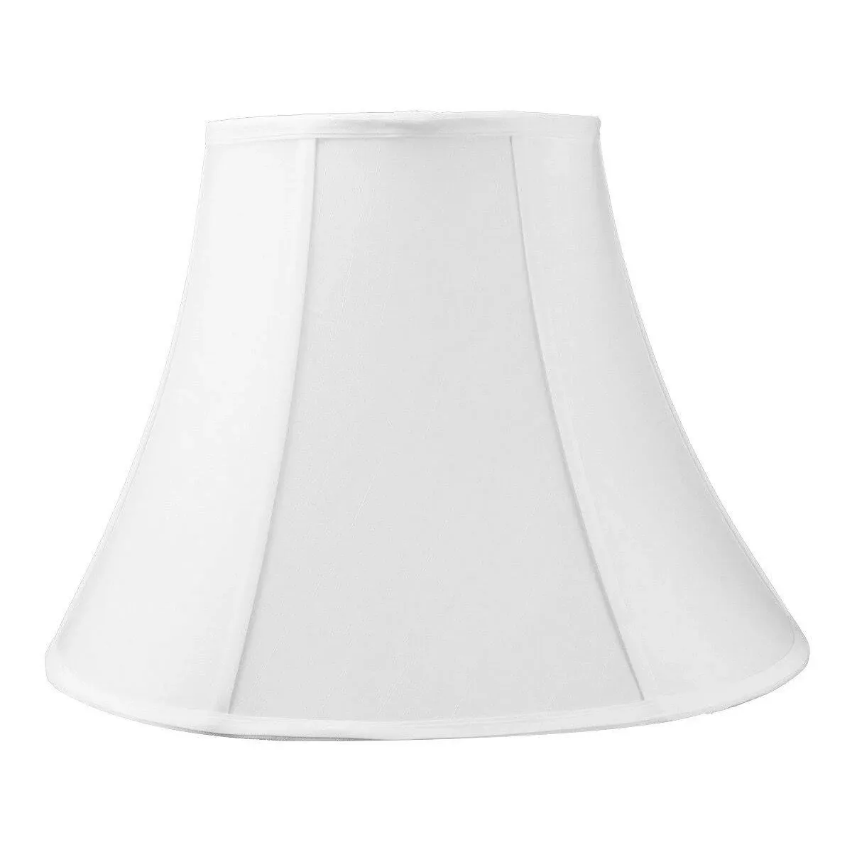 Home Concept 9x18x13.5 White Bell Shantung Lampshade