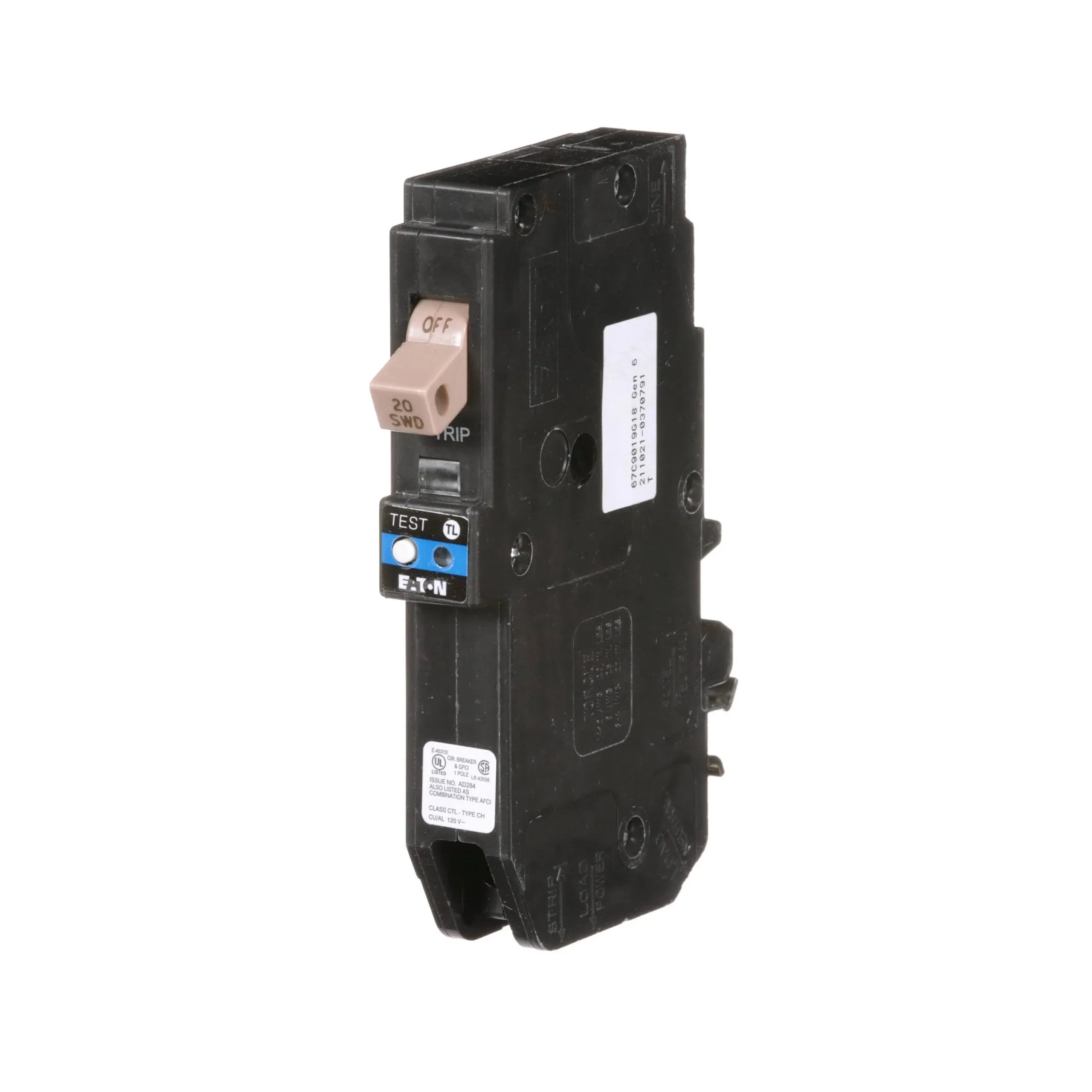 Eaton Circuit Breaker 20A 120V