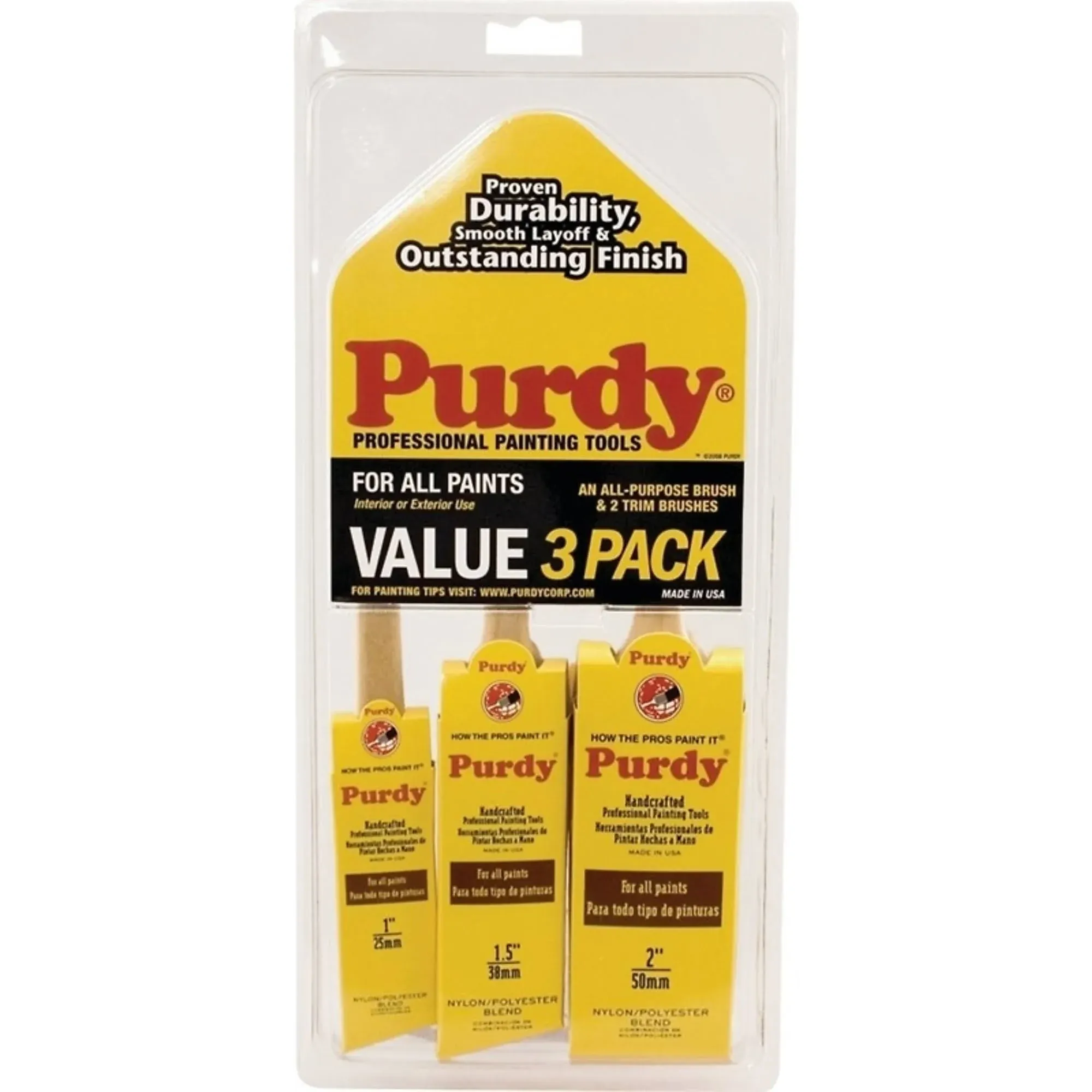 Purdy 140853100 XL Brush 3 Pack