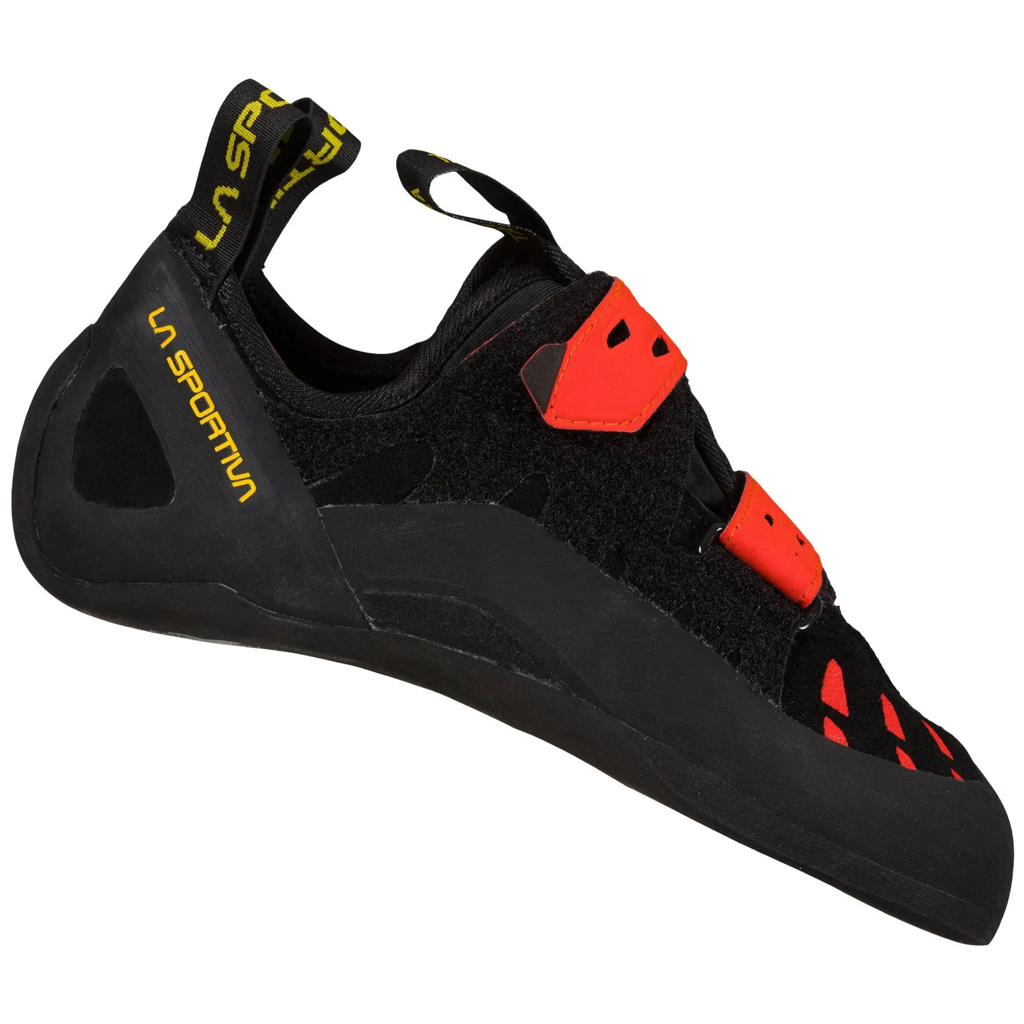 La Sportiva Men's Tarantula Climbing Shoe - 46.5 - Black / Poppy