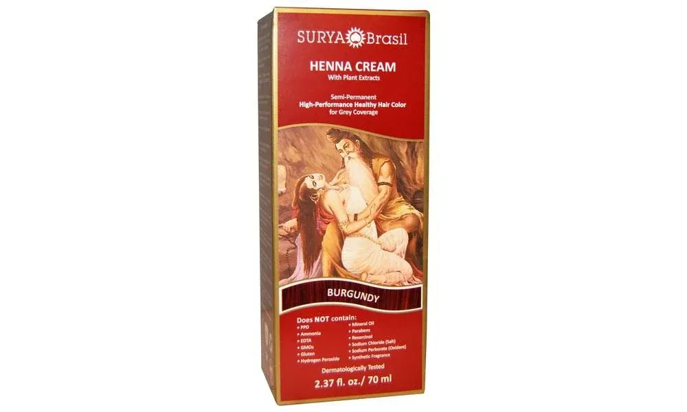 Surya Brasil Henna Cream, Burgundy - 2.37 fl oz box