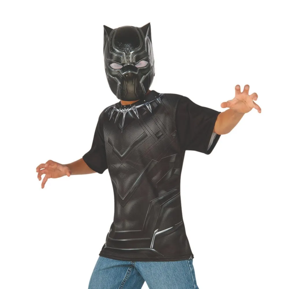 Kids Captain America: Civil War&#8482; Black Panther Costume Top & Mask - Small