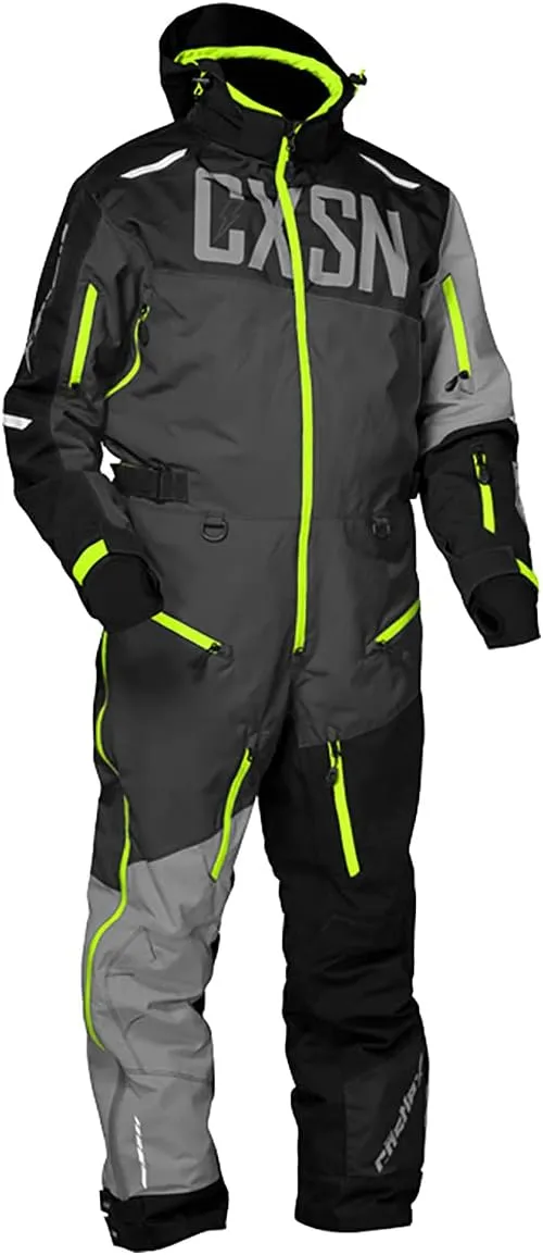 Castle X Men's Freedom G3 Monosuit (Charcoal/Silver/Hi-Vis - Large)