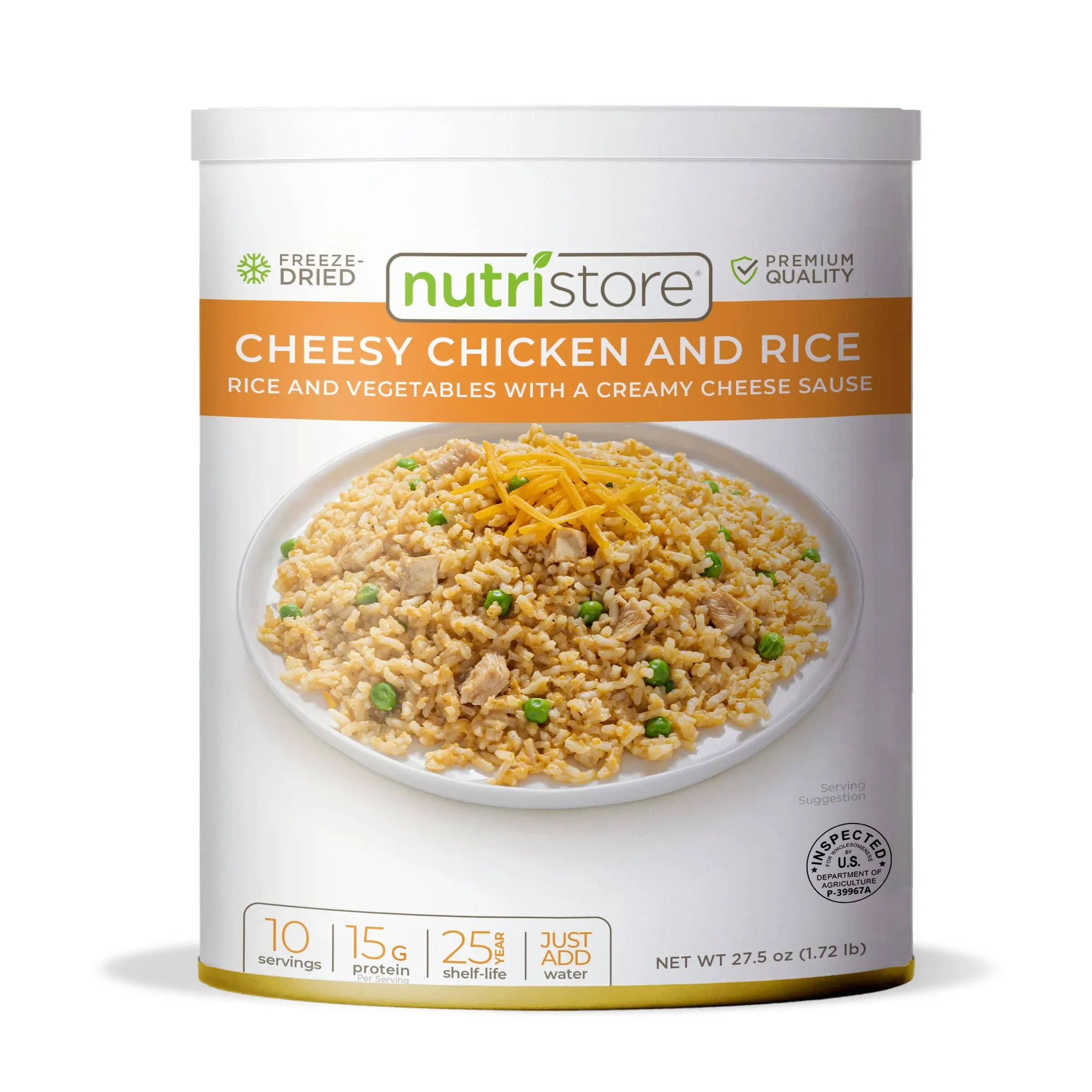 Nutristore Cheesy Chicken and Rice Freeze-Dried Food