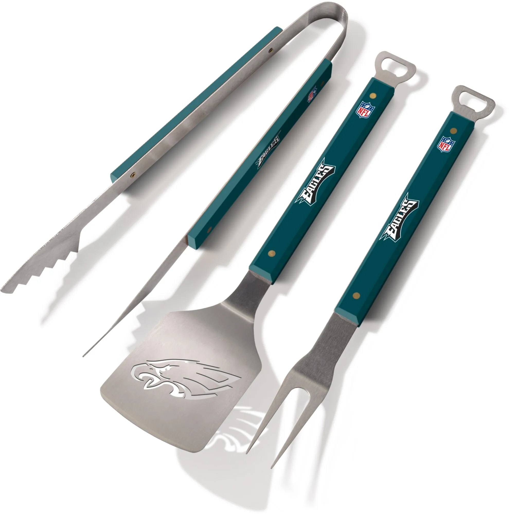 Philadelphia Eagles Spirit Series 3-Piece BBQ Set, Stainless Steel | Holiday Gift