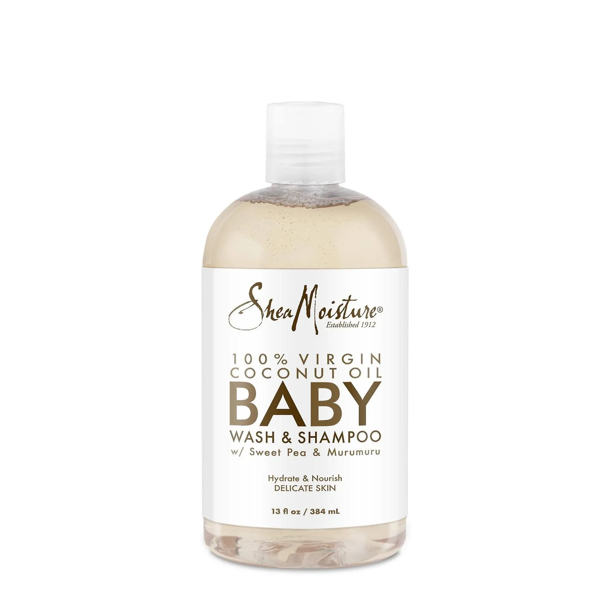 SHEA MOISTURE 100% VIRGIN COCONUT OIL BABY WASH & SHAMPOO 13OZ