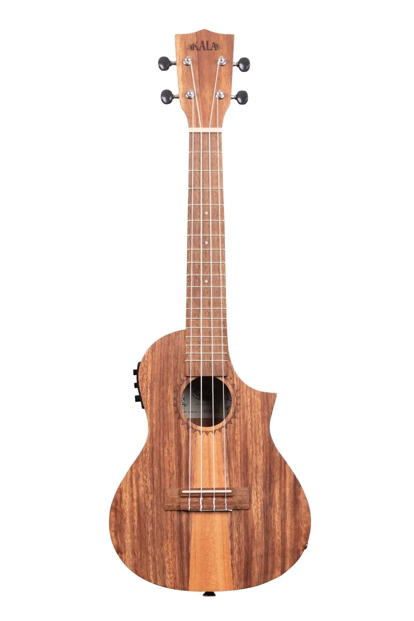 Kala KA-TK-C-CE Teak Tri-Top Concert Acoustic-elect<wbr/>ric Ukulele