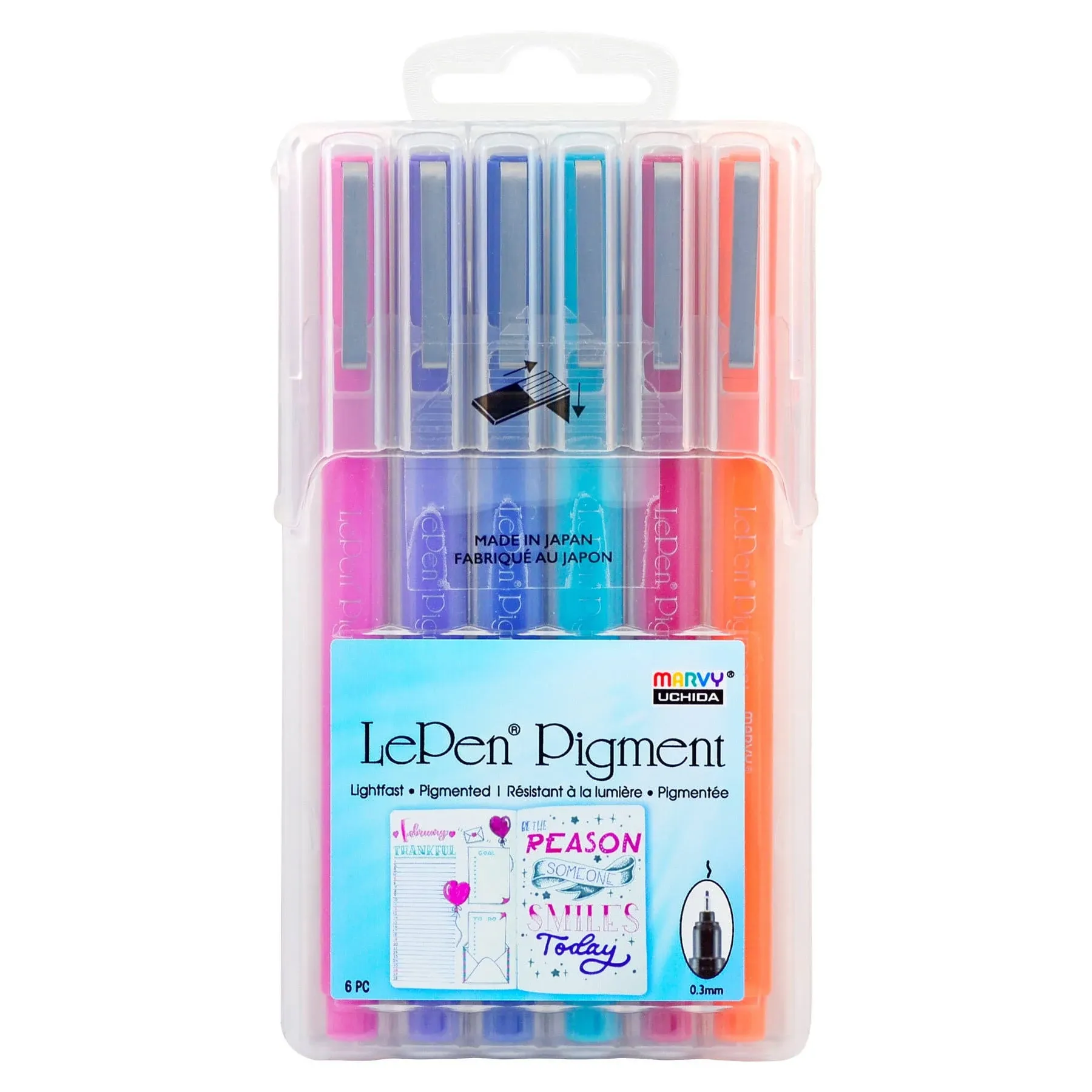 Le Pen Pigment Jewel Colors - Set of 6