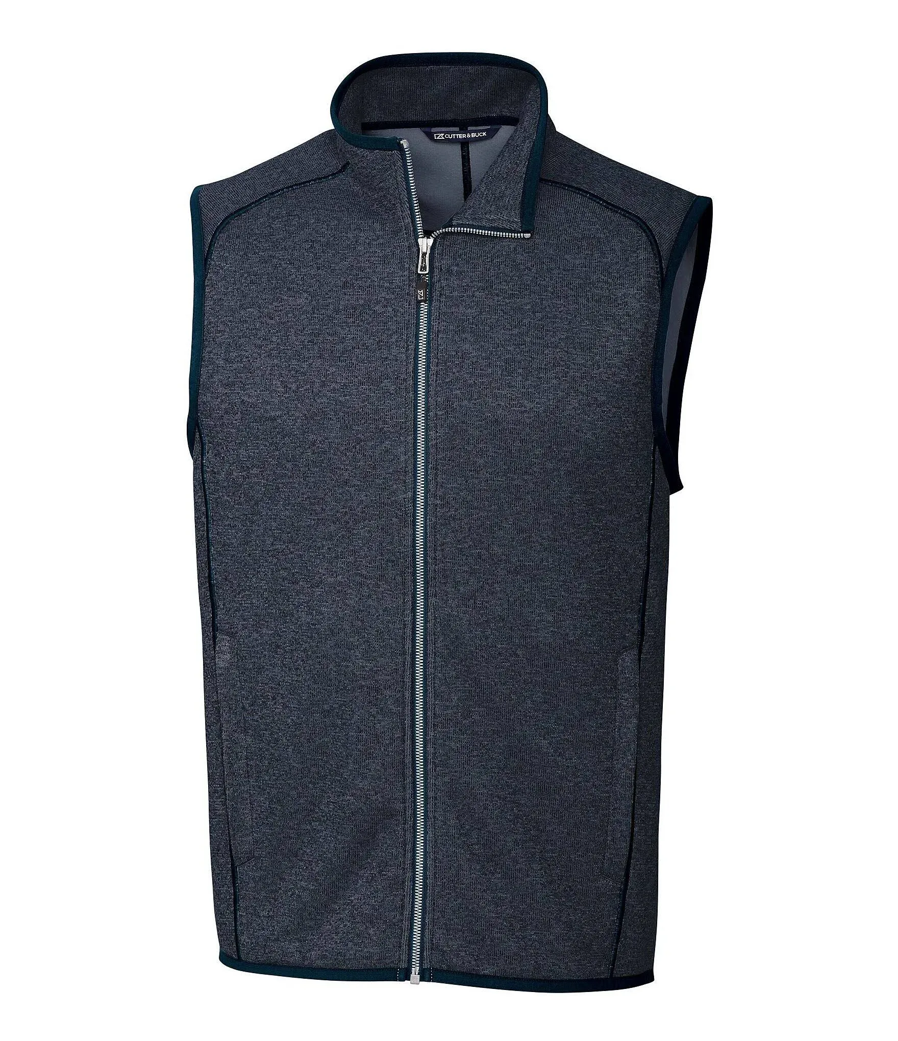 Cutter & Buck Men's Liberty Navy Heather Mainsail Vest