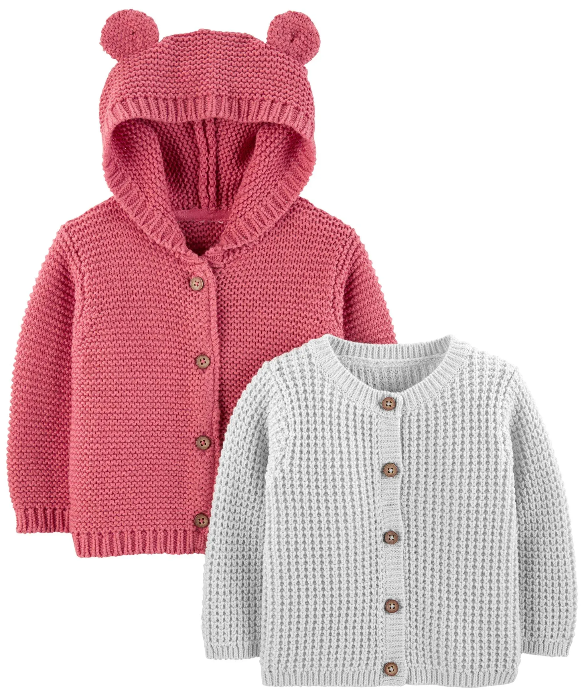 Simple Joys by Carter's Baby 2-Pack Neutral Knit Cardigan Sweaters