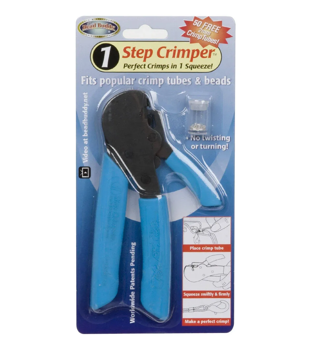 BeadSmith® Bead Buddy 1 Step Crimper Tool Pliers Crimps In One Squeeze