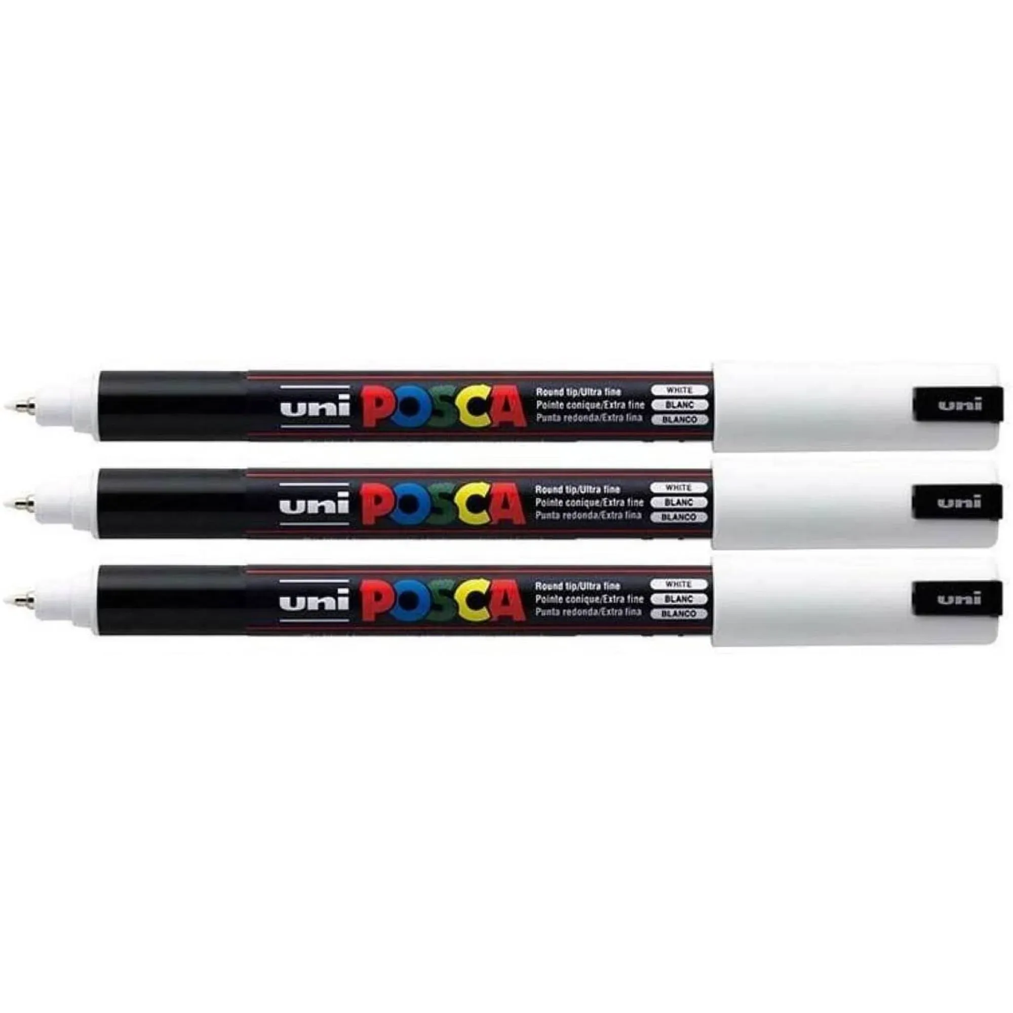 Uni Posca Pc-1MR Colour Paint Marker Pens Ultra Fine 0.7mm Calibre Nib Tip Writes On Any Surface