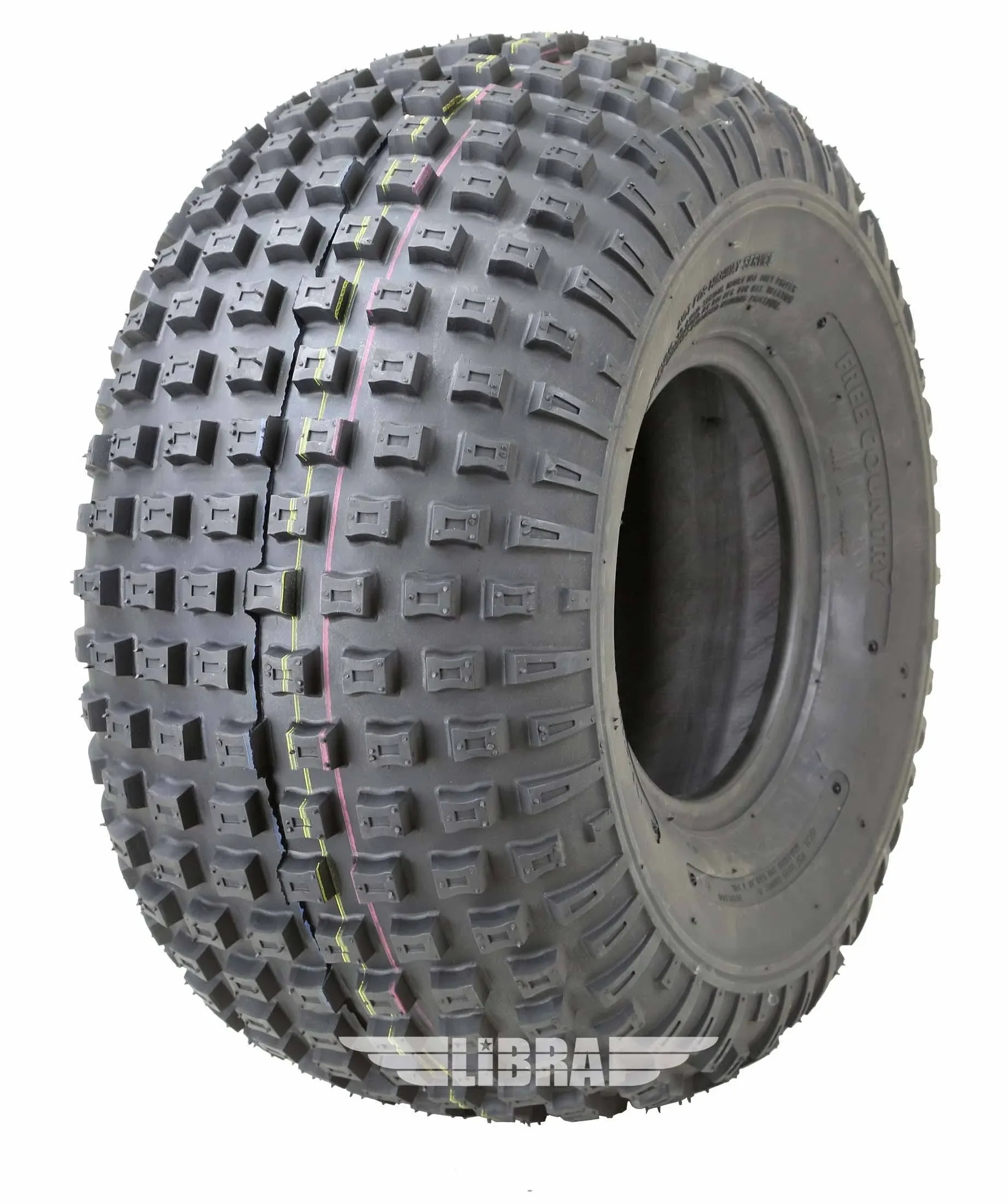 One Free Country ATV Tire 22x11-8 4PR dimple Knobby D929 10352