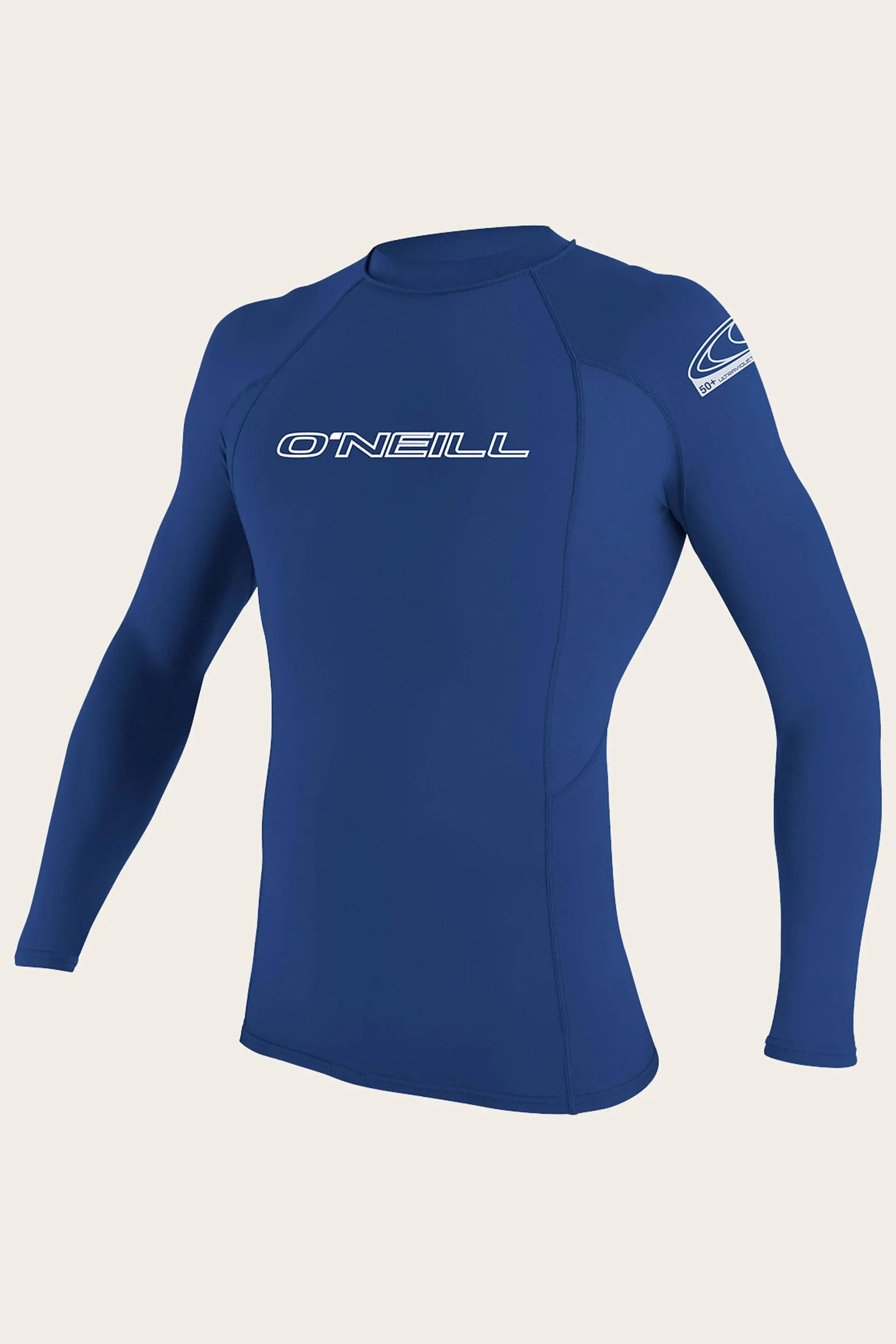 O'Neill Men's Basic Skins Long Sleeve Crew Rashguard - Pacific