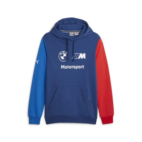 Puma Men's BMW M Motorsport Essentials Fleece Hoodie Blue / Small