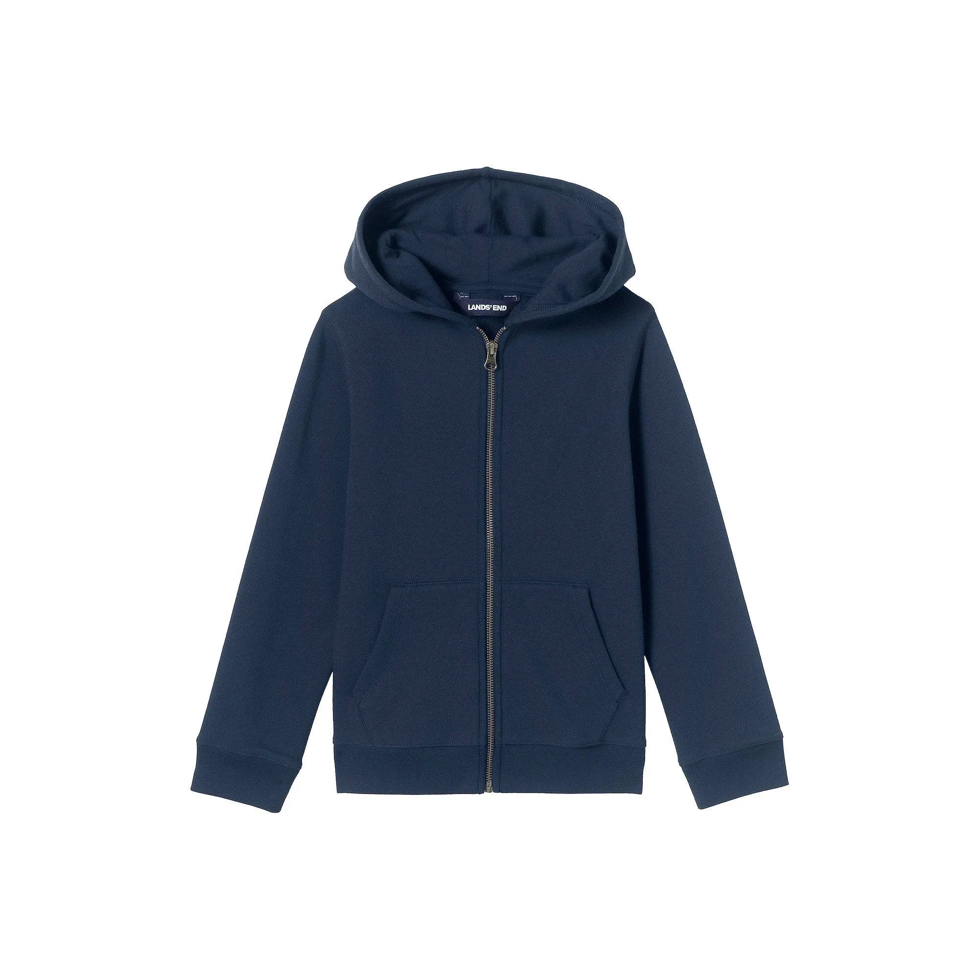 Lands' End School Uniform Kids Zip Front Sweatshirt