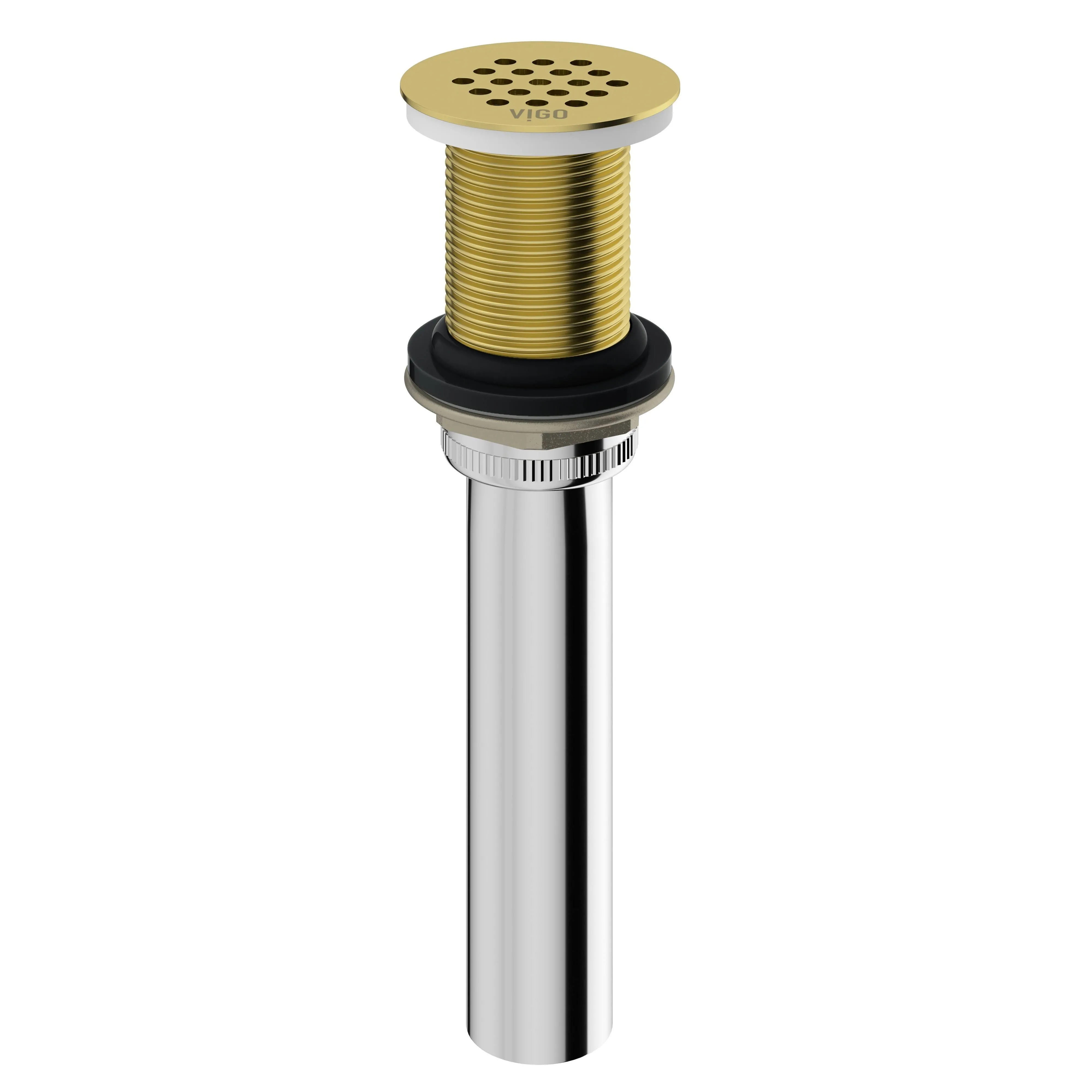 Vigo VG07001 1-3/4&#034; Grid Drain Assembly - - Matte Brushed Gold