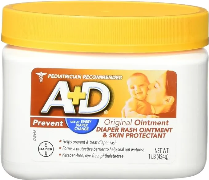 A&D Original Diaper Ointment Jar, (3 Pounds)