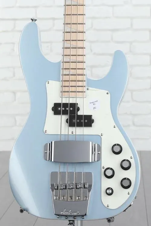 Jackson X Series Concert 4-String Bass, Maple Fingerboard, Ice Blue Metallic