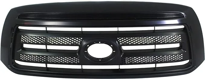 Evan Fischer Grille Assembly Compatible with 2010-2013 Toyota Tundra Painted Black Shell and Insert TO1200345