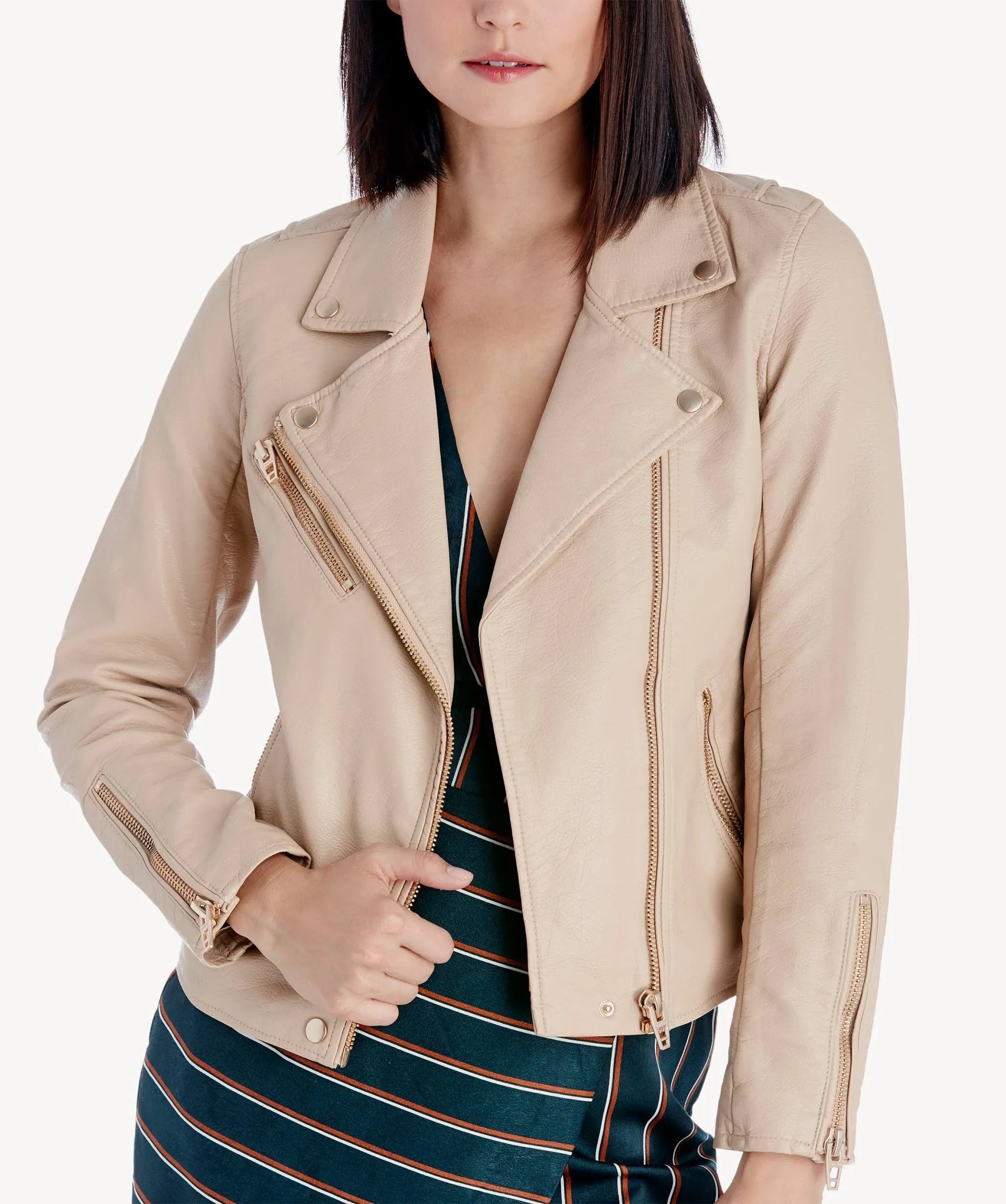 Blanknyc Women's Faux Leather Moto Jacket