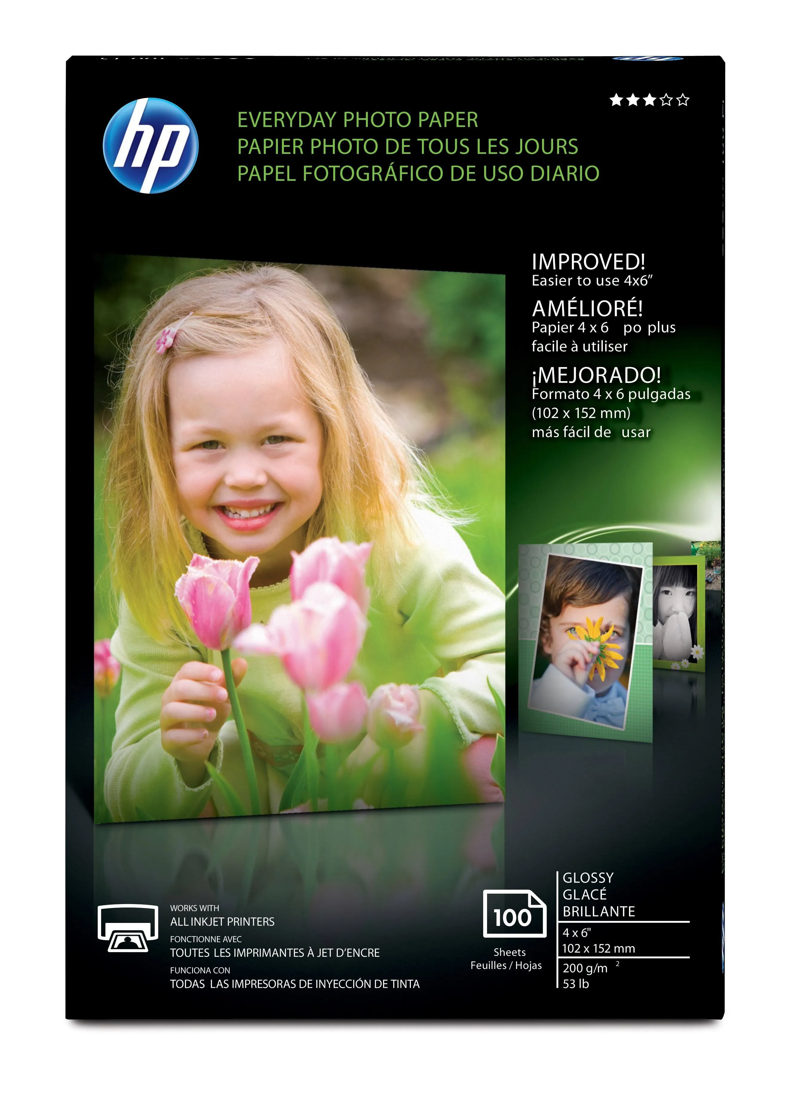 HP Everyday Glossy Photo Paper 100 Sheets - CR759A