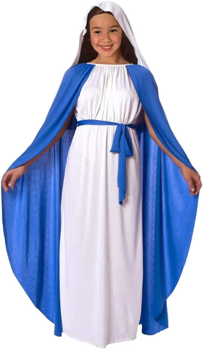 Morph Virgin Mary Costume for Kids, Virgin Mary Costume for Girls, Virgin Mary Kids Costume, Mary Kids Costume