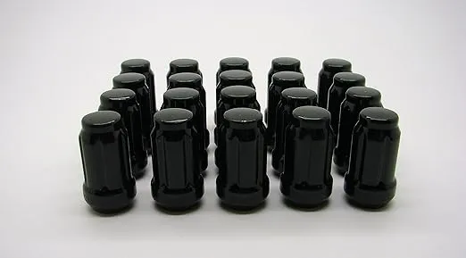 Black Spline Drive Lug Nuts 12x1.25 20 piece