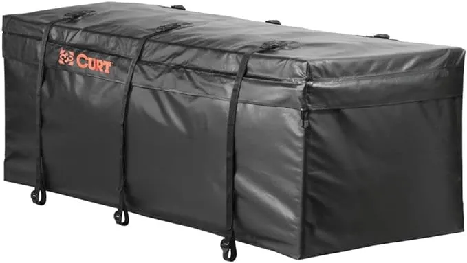 CURT 18211 56 x 22 x 21-Inch Weather-Resistant Black Vinyl Cargo Bag for Hitch Carrier