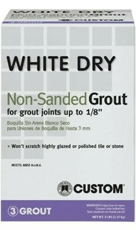 White Dry Tile Grout, 5 lb.