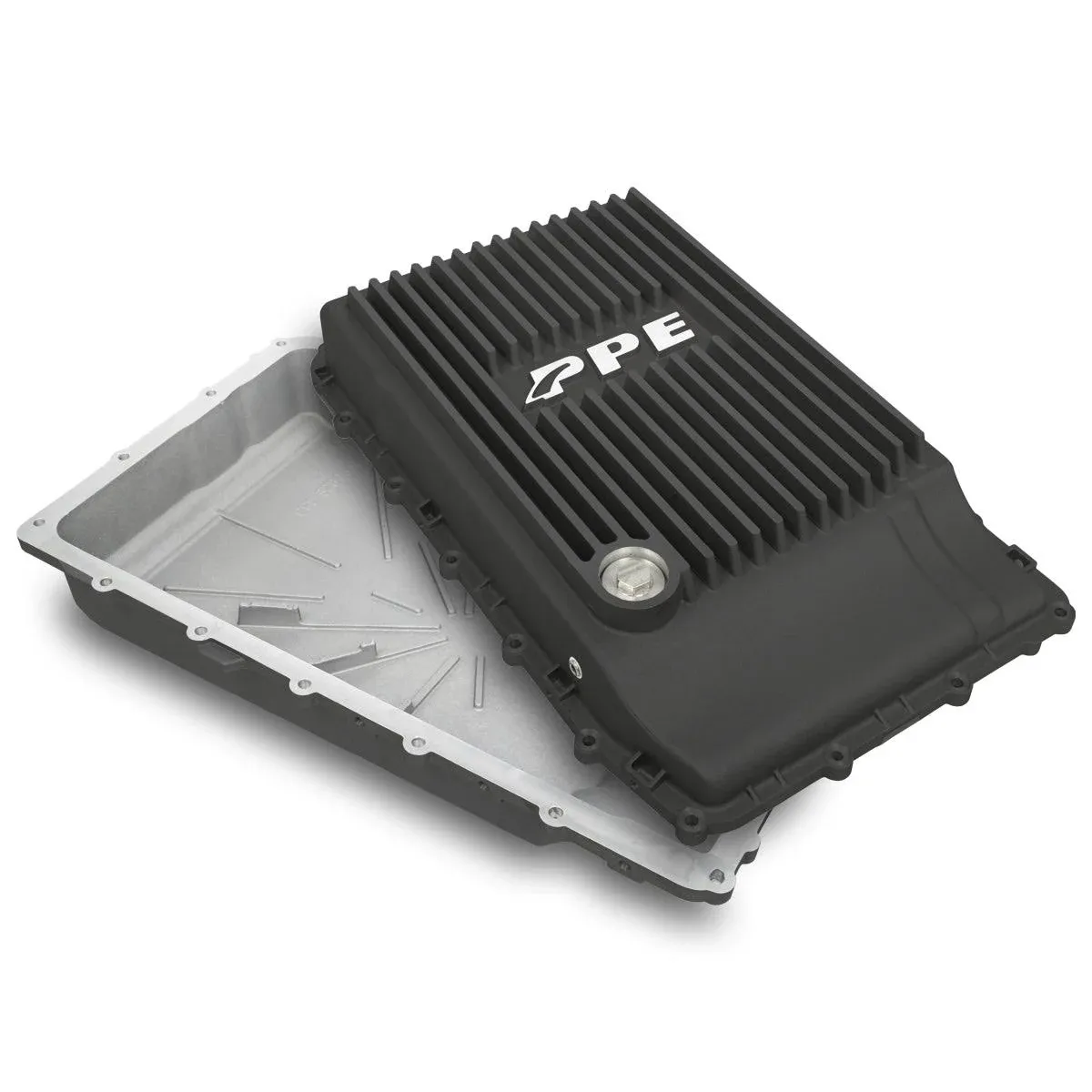 Pacific Performance Engineering Transmission Pan - Heavy-Duty Cast Aluminum - Ford 10R80 - Black - 328053220