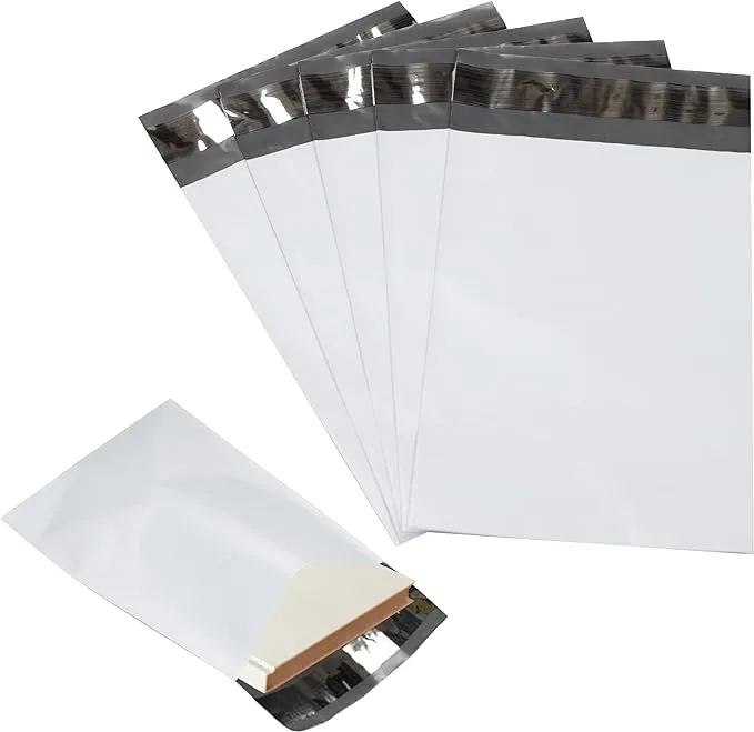 2000 Pack Secure Seal White Poly Mailers Shipping Bags - Safe Shipping with 6x9 Mailers Poly Bags - E-Commerce Poly Bags for Shipping - Self Sealing 2 Mil Poly Shipping Envelopes