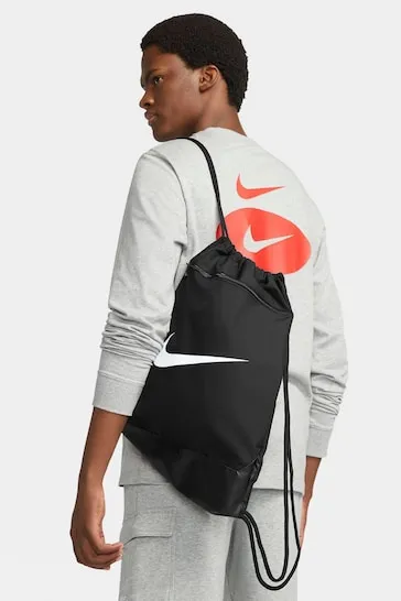 NIKE DM3978-010 Brasilia 9.5 Sports backpack Unisex Adult BLACK/BLACK/WHITE 1SIZE