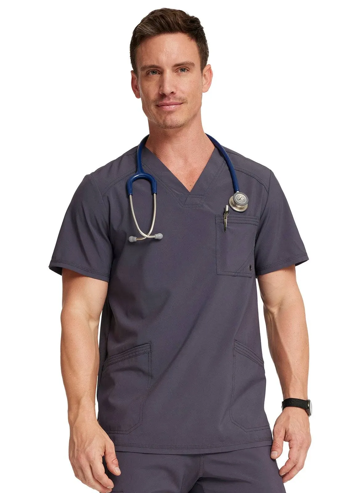 Cherokee Men's Infinity V-Neck Scrub Top