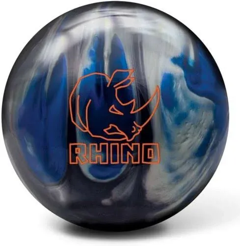 Brunswick Rhino Black/Blue/Silver Pearl Bowling Ball-10 lbs