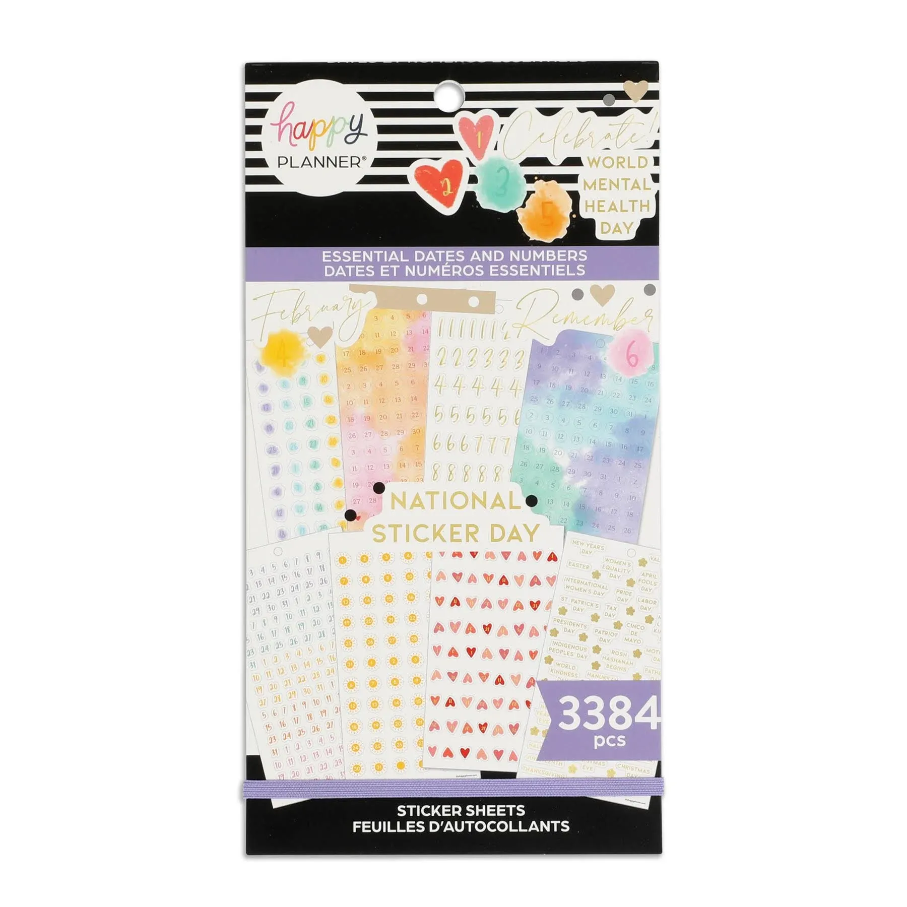 Happy Planner Sticker Value Pack 30/Sheets-Essential Dates and Numbers