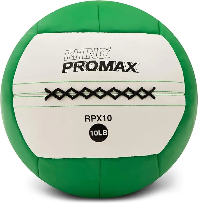 Champion Sports Rhino Promax Slam Balls, Soft Shell with Non-Slip Grip - Medicine Wall Ball for Slamming, Bouncing, Throwing - Exercise Ball Set for Weightlifting, TRX, Plyometrics, Cross Training