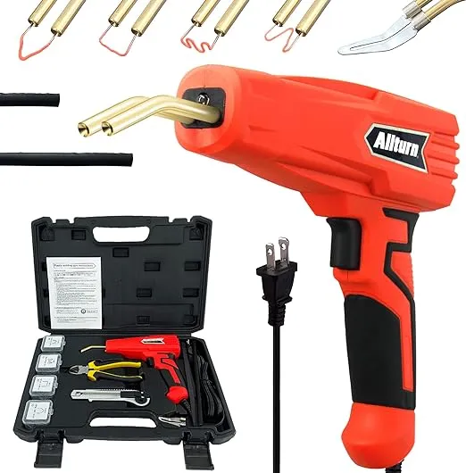 Allturn Upgraded Version 100W Hot Stapler, Plastic Welding Machine Car Bumper Repair Kit, Plier, Knife, Flat/Outside Corner/Inside Corner/Wave