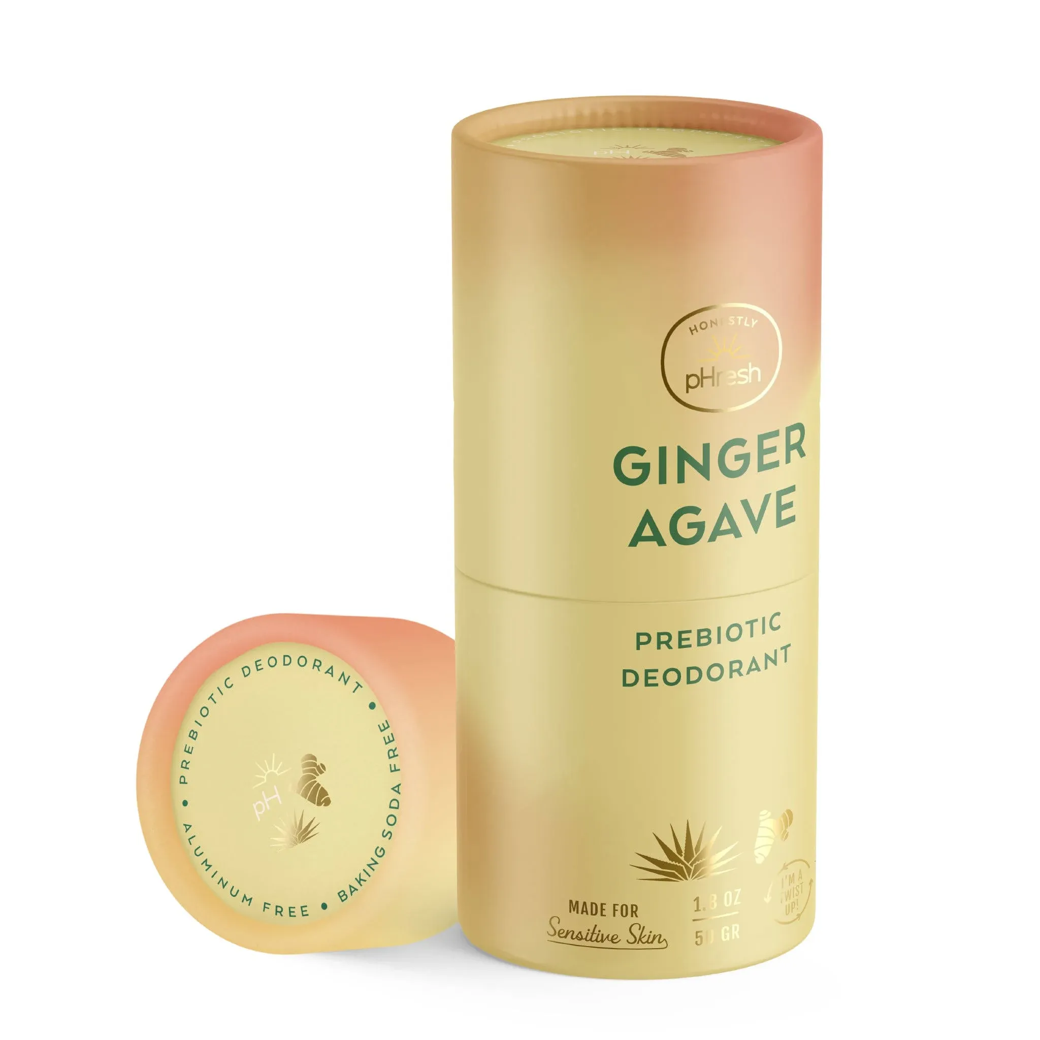 Ginger Agave Paper Twist Up Deodorant 1.18 Oz