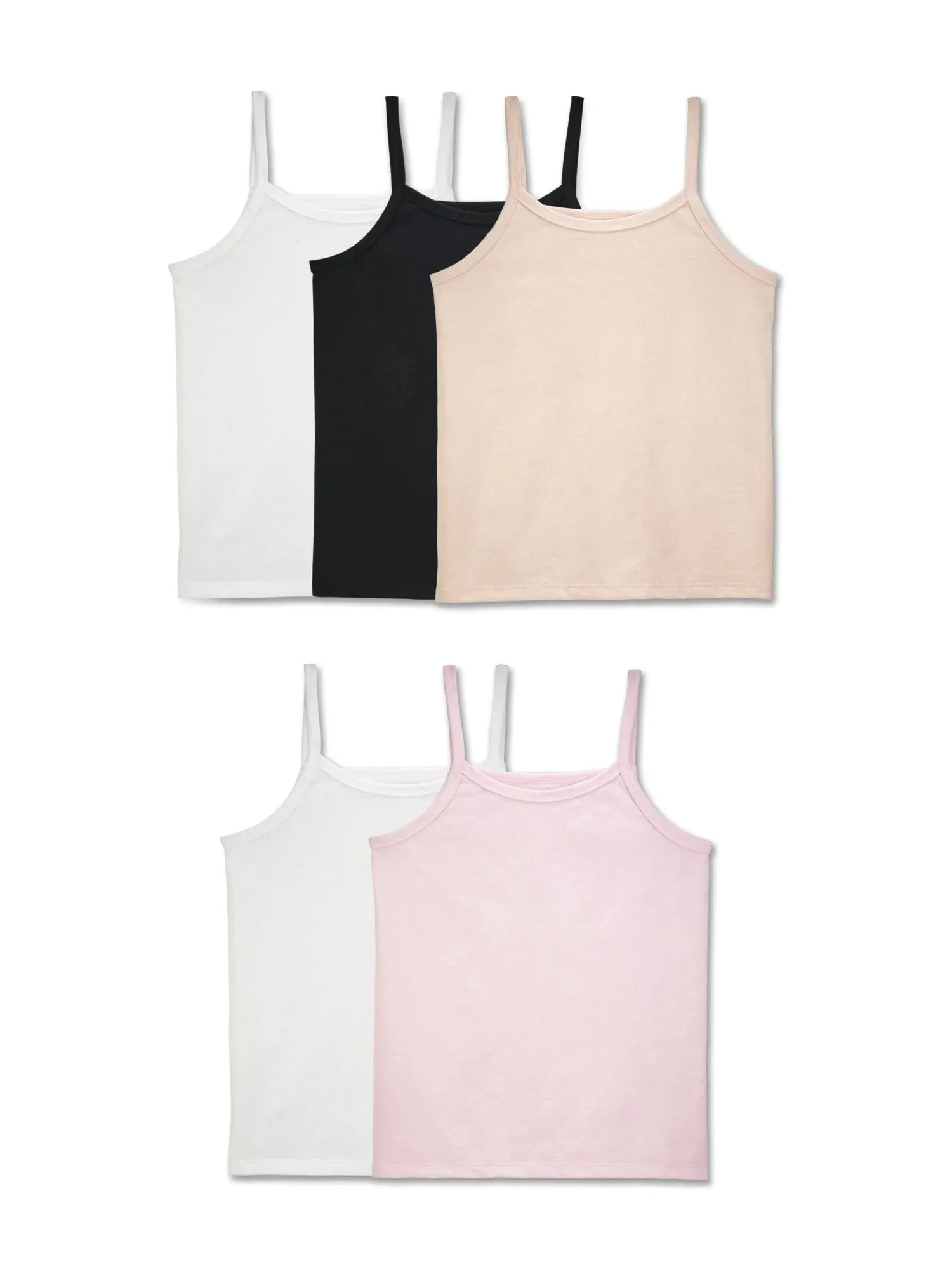 Fruit of the Loom Girls' Undershirts Spin Cami Tank Tops