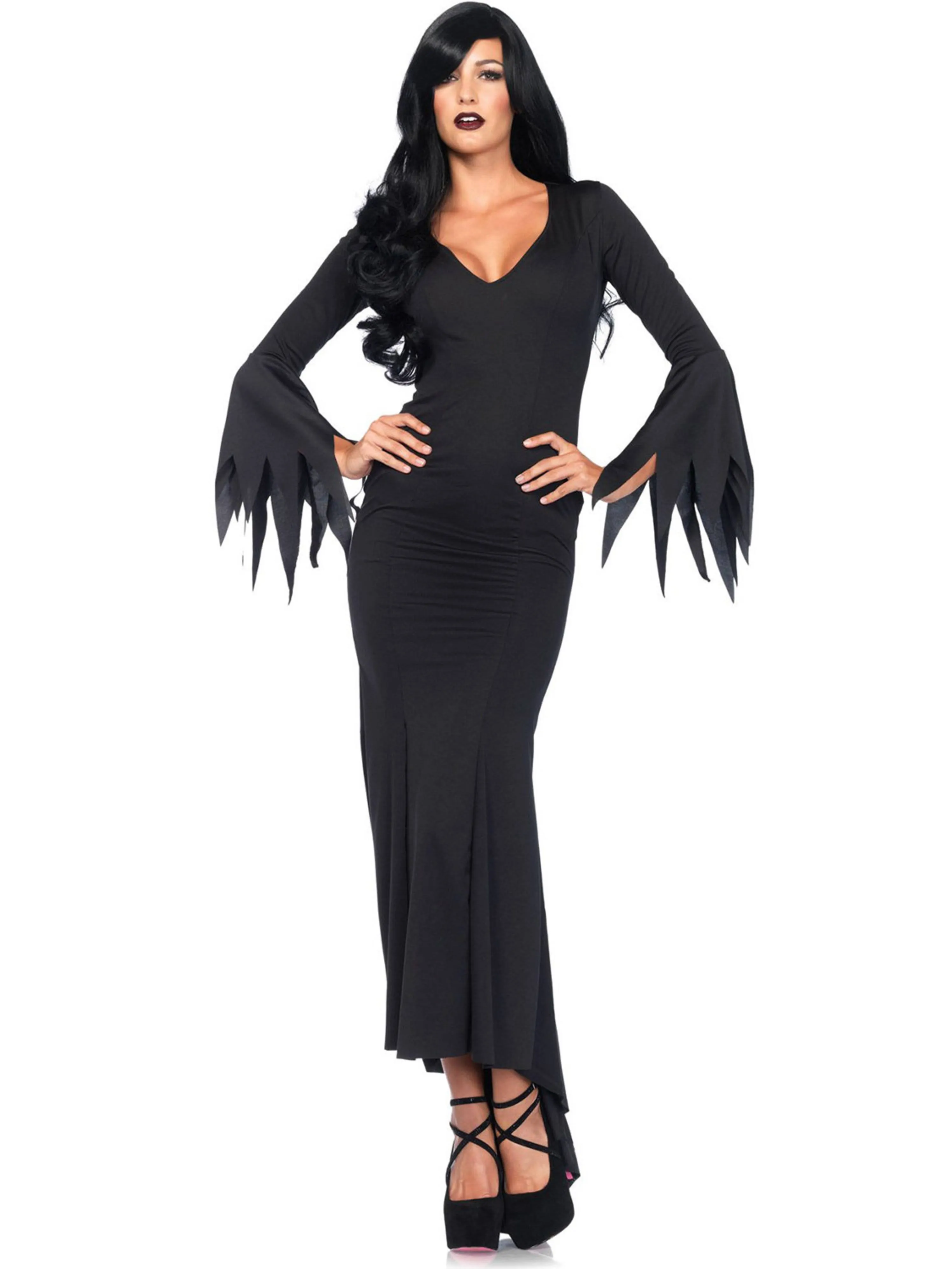 Leg Avenue Medium/Large Black Floor Length Gothic Dress