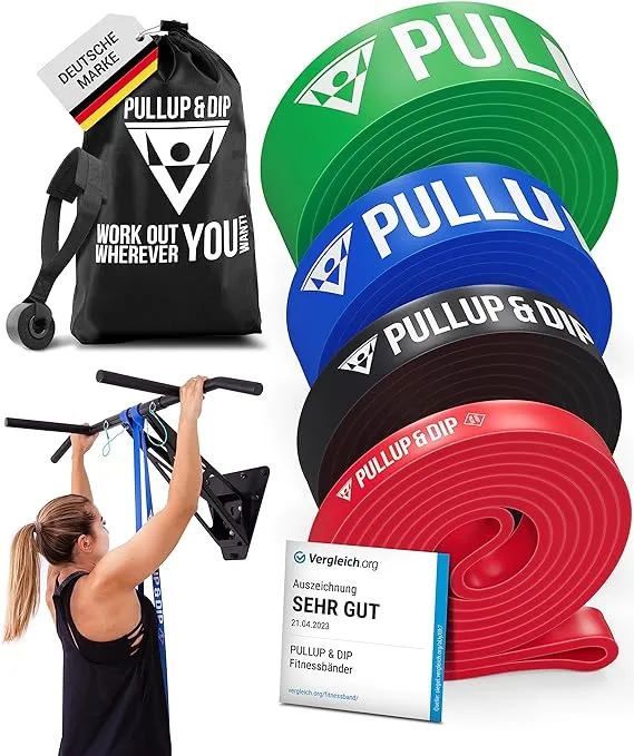 Pull up Assist Resistance Bands by Rubberbanditz | Heavy Duty Loop Workout & Exercise Bands