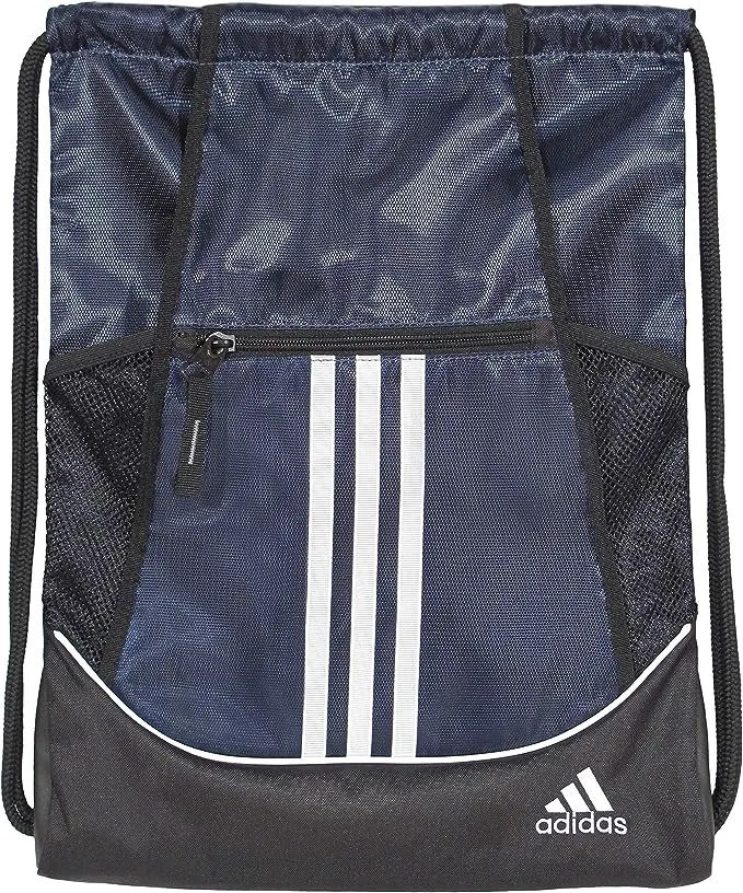 adidas Unisex Alliance 2 Sackpack, Team Navy Blue, One Sizeadidas Unisex Alliance 2 Sackpack, Team Navy Blue, O…