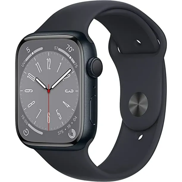 Apple Watch Series 8 45mm Midnight Aluminum with Midnight Sport Band Smartwatch