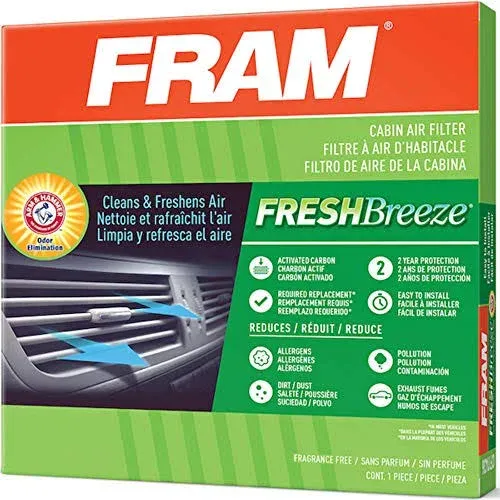 Fram CF12159 Fresh Breeze Cabin Air Filter with Arm and Hammer