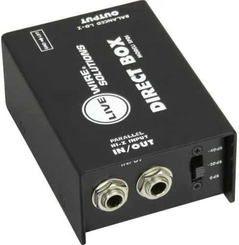 Livewire SPDI Passive Direct Box with Attenuation Pad