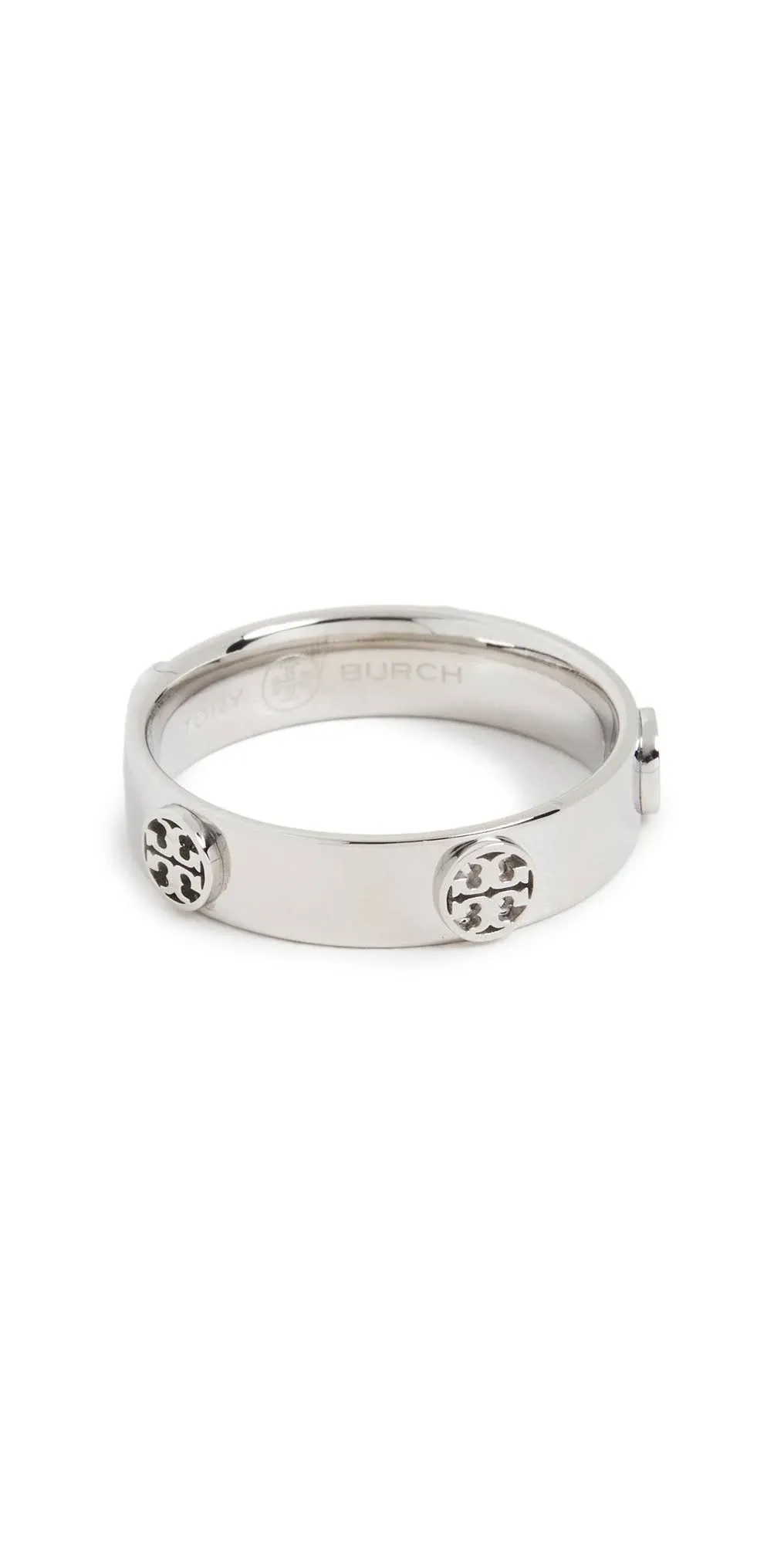 Tory Burch Miller Stud Ring Silver