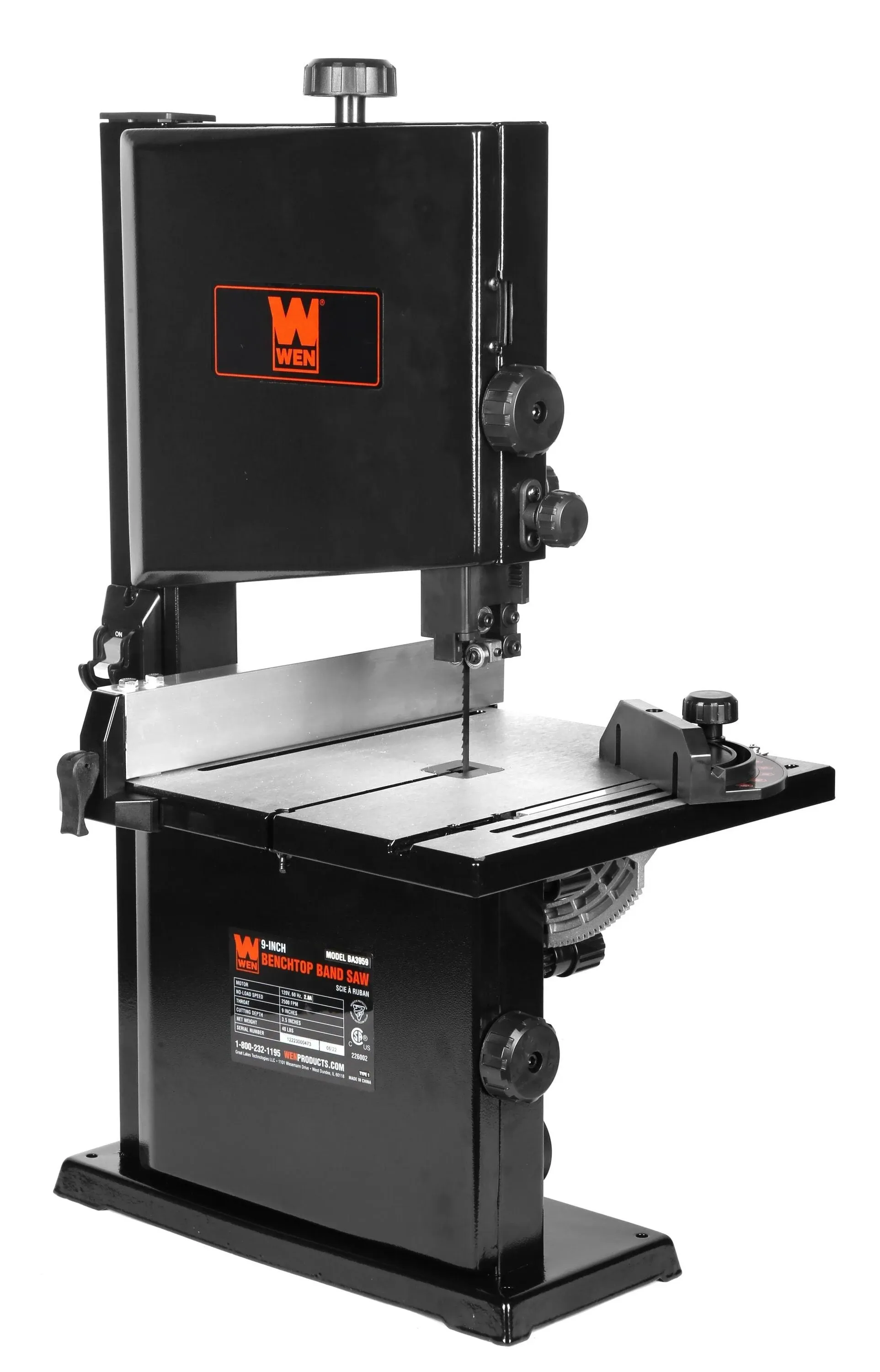 WEN 9-Inch 2.8-Amp Benchtop Band Saw