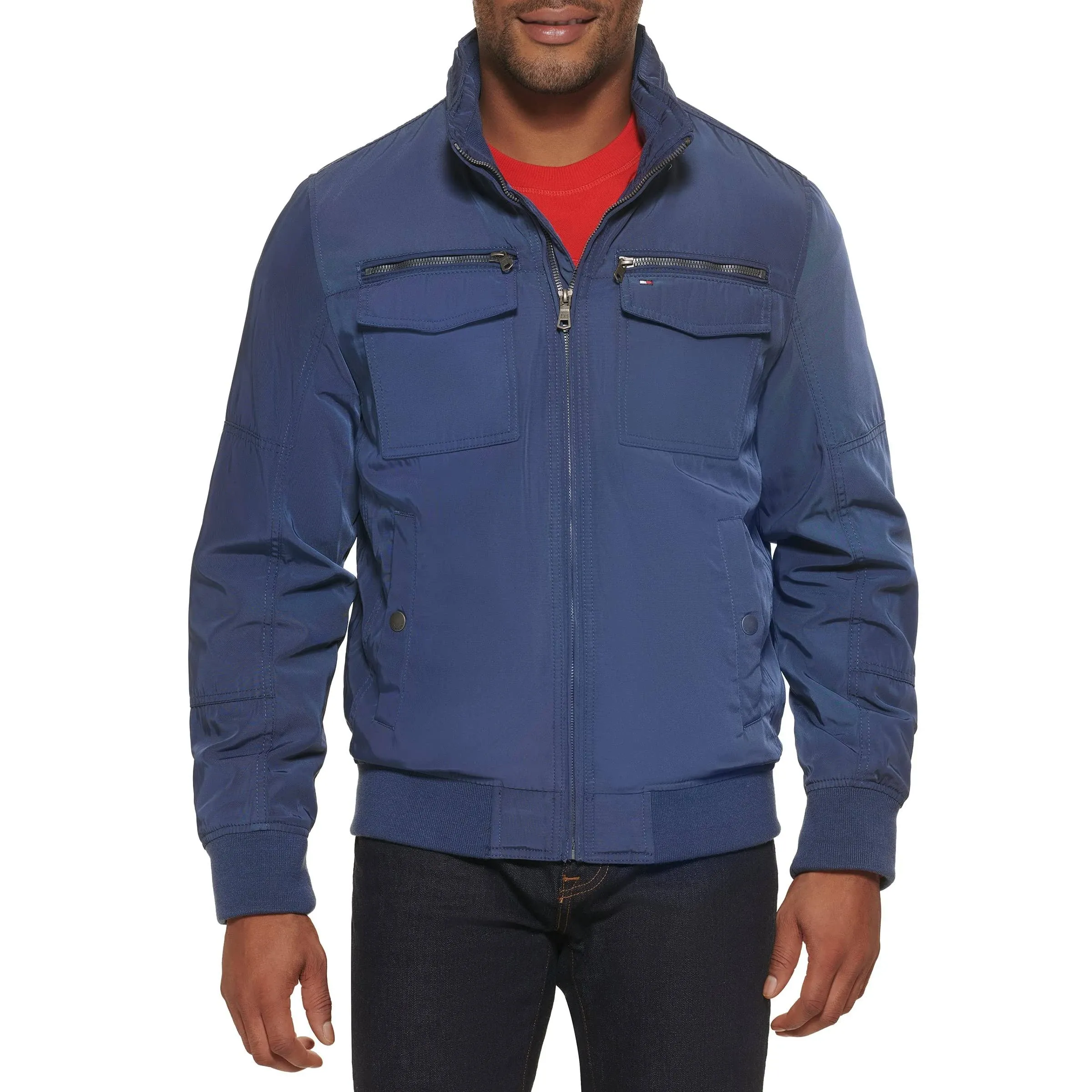 Tommy Hilfiger Men's Water Resistant Performance Bomber Jacket (Standard and Big & Tall)