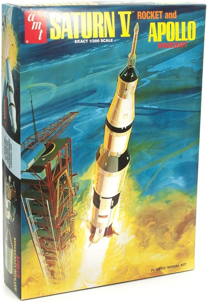 Saturn V Rocket 1/200 Plastic Model Kit